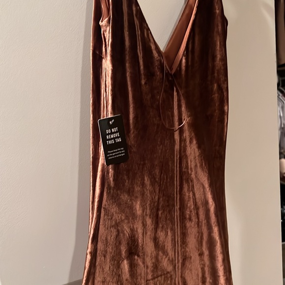 Rust velvet maxi - Picture 4 of 4